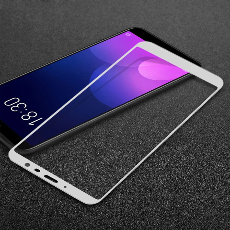 Стекло для Meizu M5 M6 Note Pro 7 Plus E2 E3 M5s M6s M6T M5c Tempered Glass 9 H 2.5D полное покрытие экрана