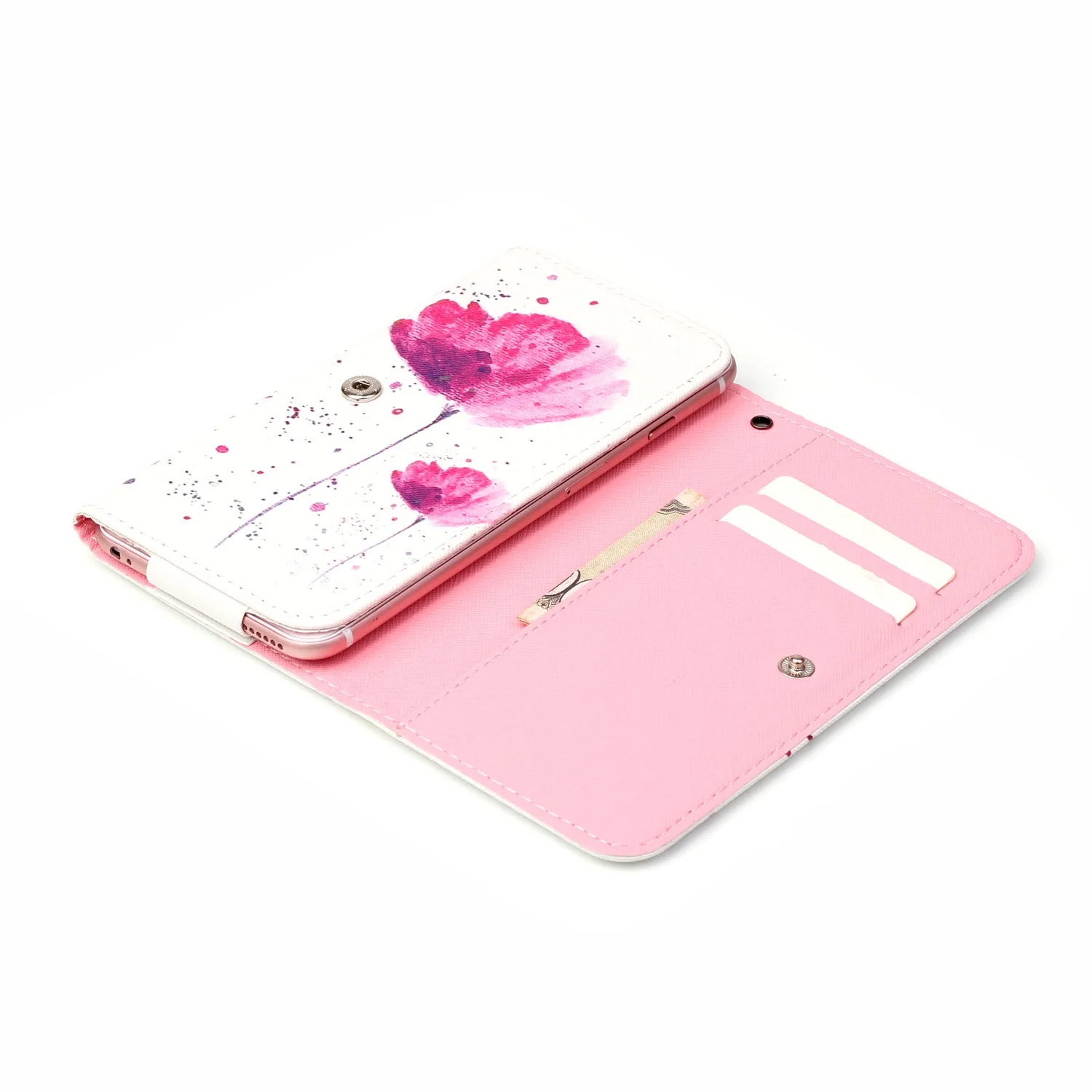 Мультфильм шаблон PU Кожа слот бумажник мешок мобильного телефона кожа случае