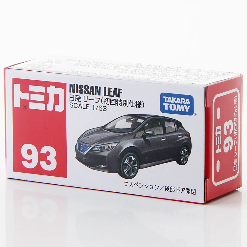 Takara Tomy Tomica 1/63 Nissan Leaf черный серый металл литья под давлением Модель автомобиль
