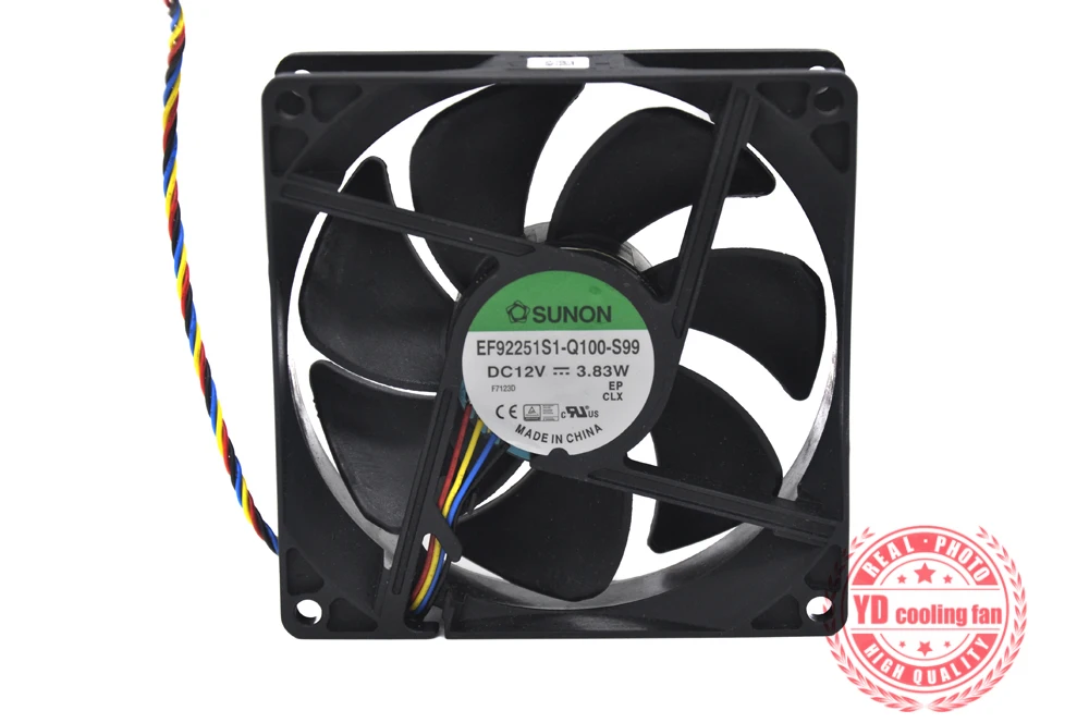 Новый бренд SUNON 9025 9225 9 см 4 штырька EF92251S1 Q100 S99 12 В 3 83 Вт охлаждающий вентилятор|cooling