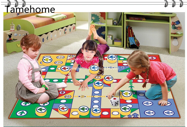 Образовательный Летающий шахматный коврик NiceRug детский игровой для самолета