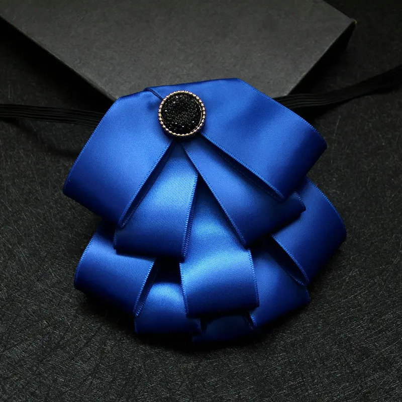 Handmade Bow Tie Мужской женский свадебный шейный воротник рубашка лента галстук-платок роскошный банкетный галстук Стразы сплав кристалл галстуки-бабочки аксессуары - Цвет: Handmade Bow Tie