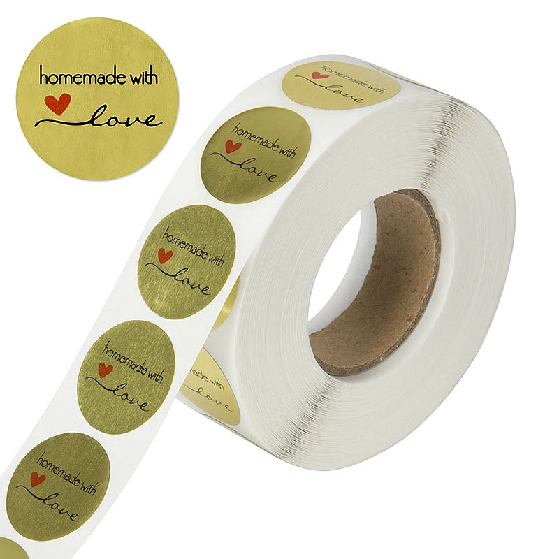 500 шт этикетки круглые золотые яркие &quotспасибо&quot наклейки для печати