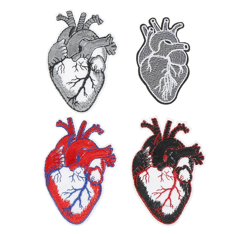 1 шт. нашивка в стиле панк виде сердца байкерская куртка рок | Дом и сад