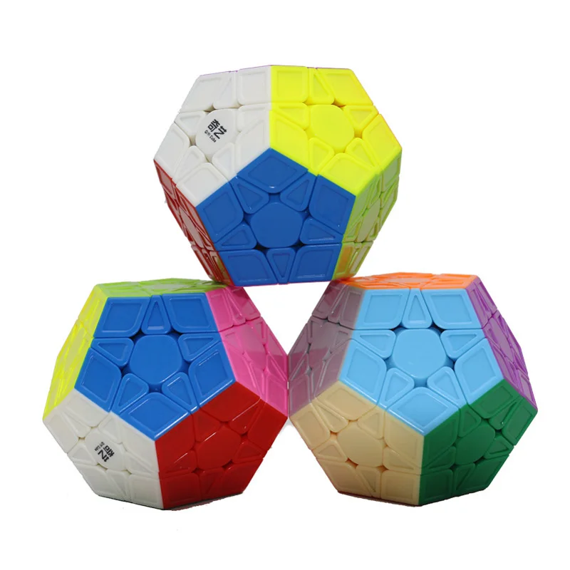 Волшебный пазл QIYI megaminx с 12 сторонней скоростью без наклеек профессиональный