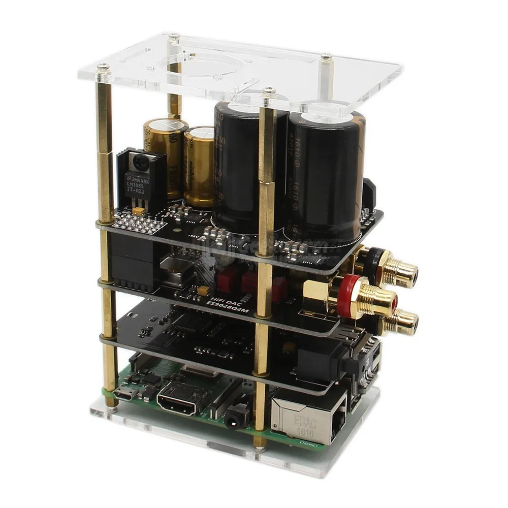 Универсальный Корпус для шляпы Raspberry Pi + противоударные зажимы винты гайки набор