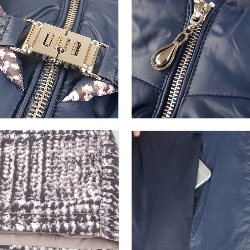 2019 Астрид тонкий Для женщин длинные стеганые парки хлопковая стеганая куртка