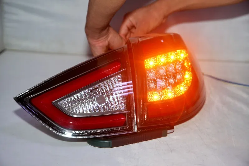 4 шт. задние фары для hyundai IX35 TUCSION светодиодный задний фонарь светодиодные задние фары парковочный свет поворотный свет ходовой свет