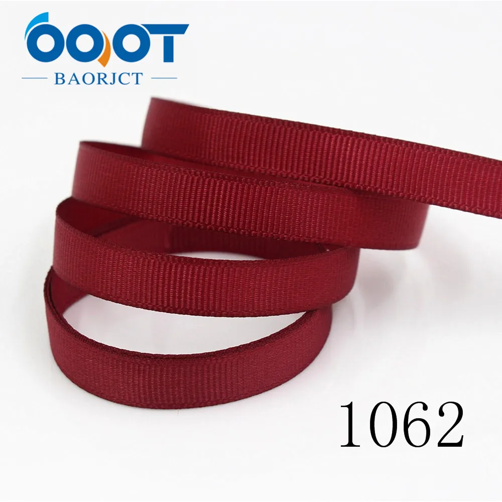 OOOT BAORJCT 181010 10 ярдов/партия, 125 цветов s можно выбрать 10 мм одноцветные корсажные ленты, Подарочная упаковка DIY материалы ручной работы - Цвет: 1062