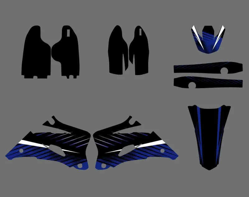 Наборы наклеек для Yamaha YZ250F YZ450F 2006 2007 2008 2009 YZ 250F 450F 250 450 F|sticker kit|yz 250for yamaha |