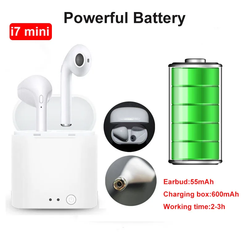 I7 Mini TWS беспроводные Bluetooth наушники с удобной связью зарядным устройством Удобная