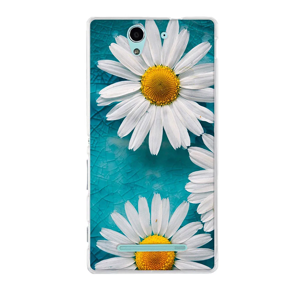 Мягкий чехол из ТПУ для Sony Xperia C3 D2533 D2502 S55T S55U 5 дюйма силиконовый задней панели