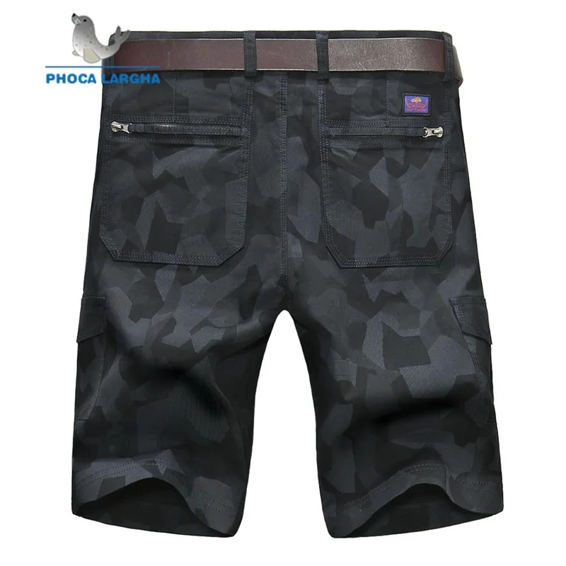 Мужские повседневные шорты однотонные уличные размера плюс 4XL (без пояса) для