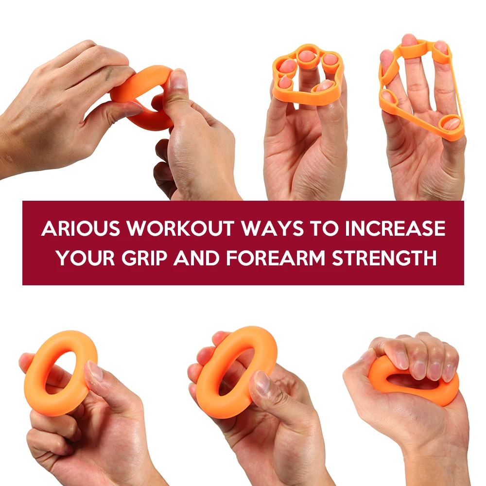 6 шт./лот силовой тренировочный силиконовый тренажер кольцо для мышц набор