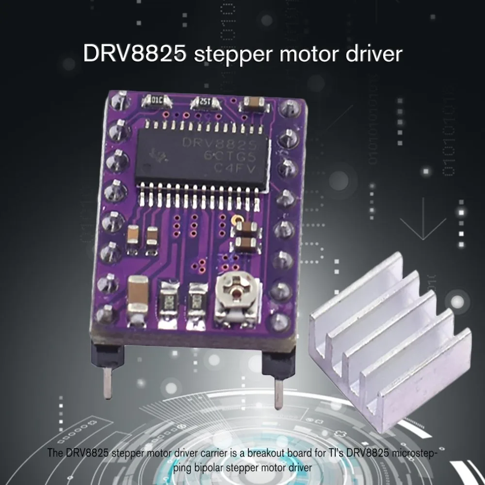DRV8825 Драйвер шагового двигателя бесшумный драйвер StepStick Ramps 1 4 Reprap PCB модуль с
