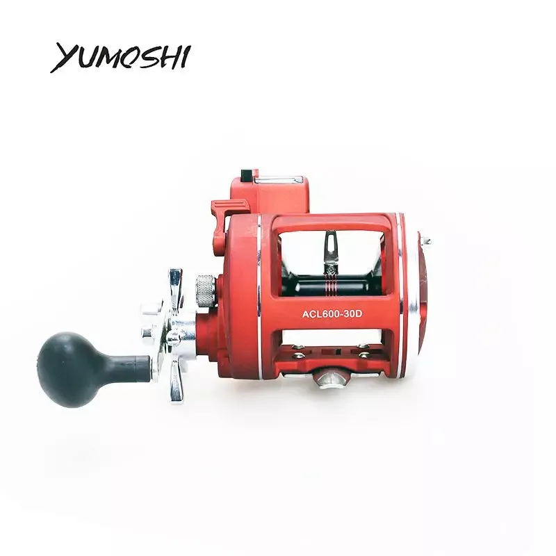 

YUMOSHI левая/правая рука 12BB Рыболовная катушка с электрической глубиной счетчика мультипликатор корпус литой барабан катушка Pesca Molinete Peche