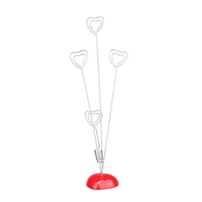 4 стоя сердце провода стол Примечания Папка Клип Свадебные сувениры место