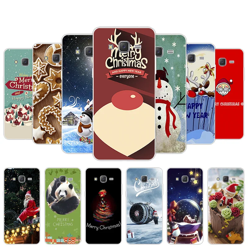 Чехол для Samsung Galaxy Grand Prime силиконовые чехлы из ТПУ Рождественская задняя крышка