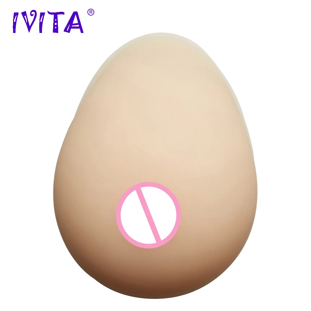 IVITA 600 г белые реалистичные силиконовые формы груди поддельные усилитель протез