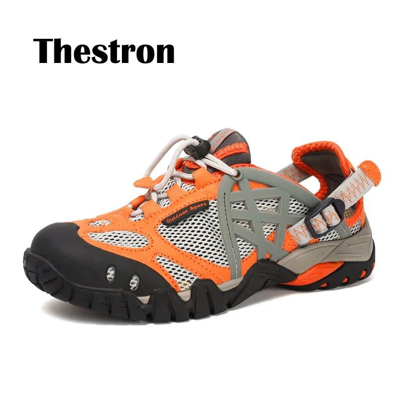 New store promotion Lovers Wading Shoes Summer Man Walking Shoe Outdoor Breathable Mesh Sneakers Water Hard Wear for Couple | Обувь