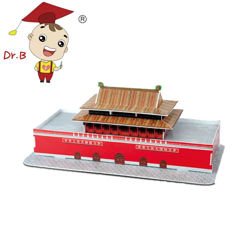 DR. B Дети Головоломки Всемирно Известный Архитектура Тяньаньмэнь 3D Здание Модель