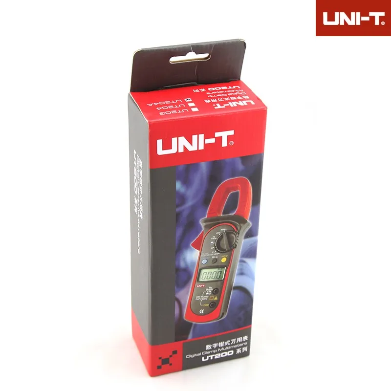 Профессиональные температуры UNI T Цифровой мультиметр зажим Автоматический