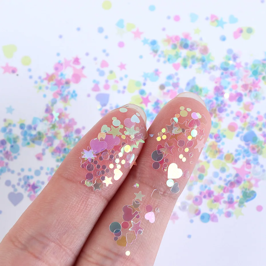 8 шт Красочные Блестки для ногтей порошок голографическая светящаяся пыль хром