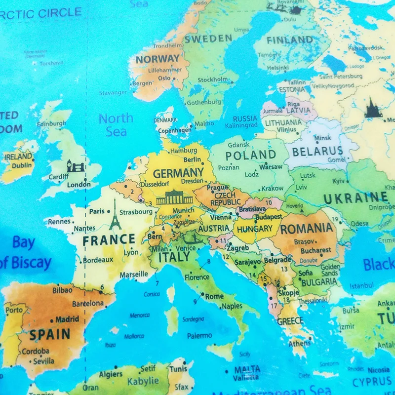 Карта мира Скретч океан персонализированные Deluxe путешествия издание скретч от