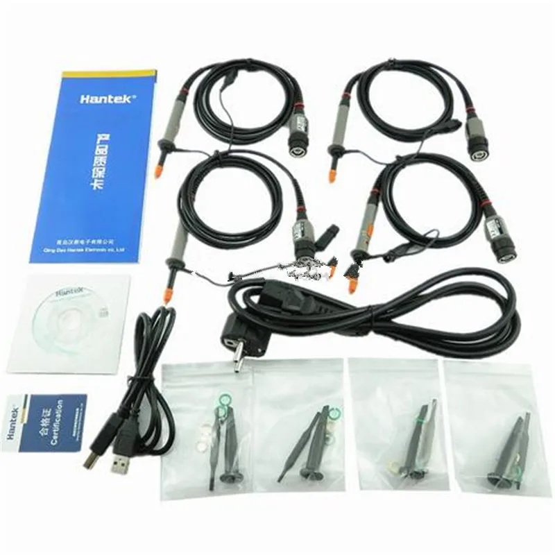 Hantek DSO7304B 300 МГц полоса пропускания 4 канала цифровой осциллограф 2Gsa/s Реальный
