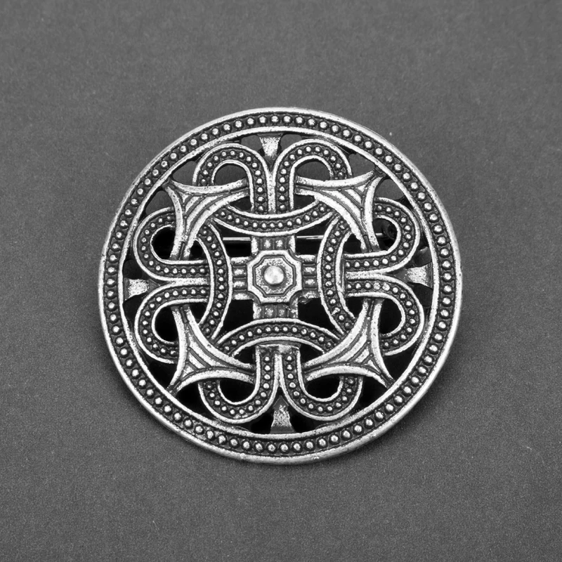 MQCHUN круглая кельтская брошь с узлом Викинг норвежский ювелирные изделия значок
