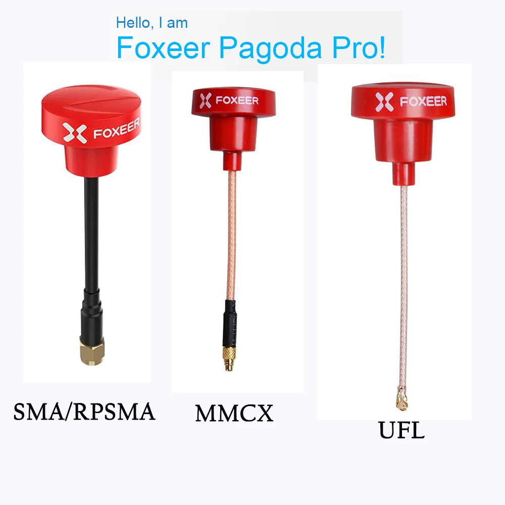 1 шт. или 2 FOXEER Pagoda PRO 5 8G SMA/RP SMA/UFL/MMCX антенна RHCP FPV для гоночного дрона модель с