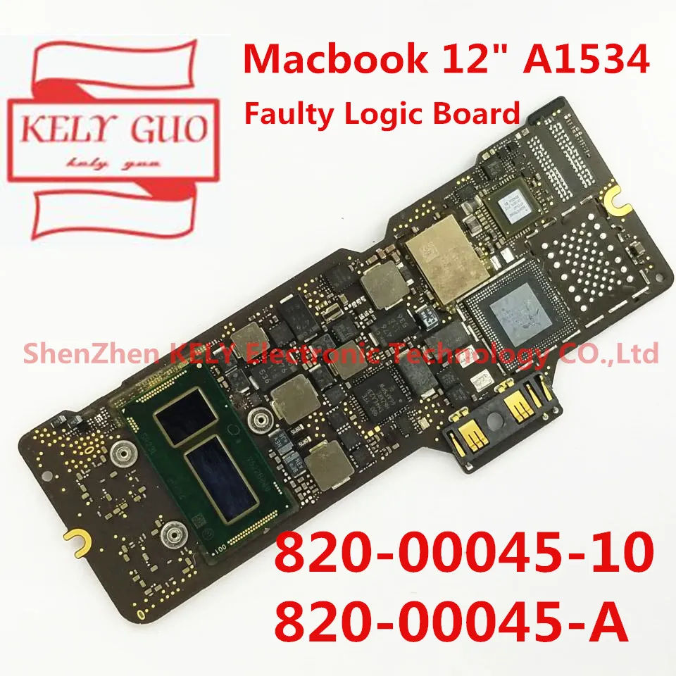 820 00045 10 A неисправная Логическая плата для Macbook 12 &quotA1534 2015 летний ремонт|Микрофоны|