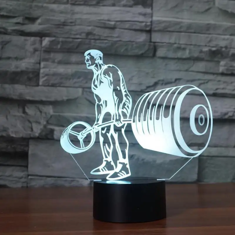 Новинка светодиодный 3d светильник Luminaria De Mesa ночник 7 цветов детский комнатный Usb