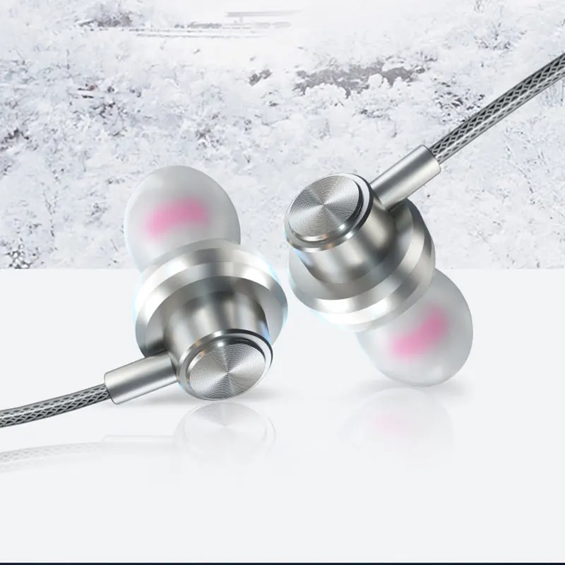 Новые проводные наушники 3 5 мм в ухо сабвуфер стерео регулятор громкости с