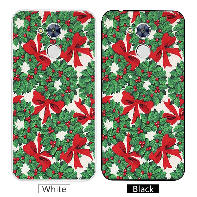 Silicone TPU Merry Christmas Phone Cases For Huawei Honor 6A 5.0 inches Transparent for Ultra Thin Back Matte Covers |