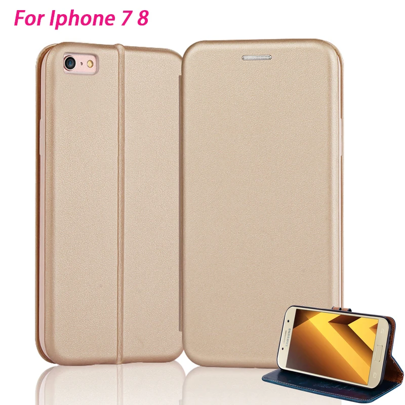 YueTuo кожи я coque чехол для Apple iphone 7 8 4 &quotЧехол книжка задней панели телефона на с