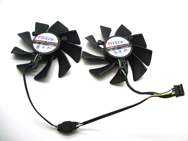 FreeShippin 85 мм FD9015U12S 4Pin DC 12 V Вентилятор охлаждения Замена для XFX HD7950 HD7970 7950 Dual-X