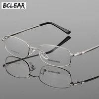 bclear fashion eyeglasses brand design unisex classic metal full frame optical frame glasses vintage eyewear for men women 917
