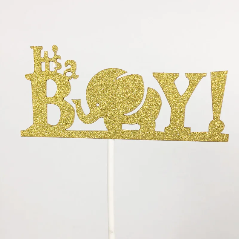 Ynaayu/1 шт., топпер для торта «It is Boy», «It is Boy», «Baby Born Shower», «Birhtday», вечерние топперы для торта, золотые топперы для торта, вечерние топперы