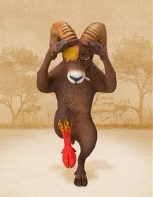 Экшн фигурка Starz цельная Серия животных на 15 лет Sanji Goat Ver. ПВХ 20 см подарок