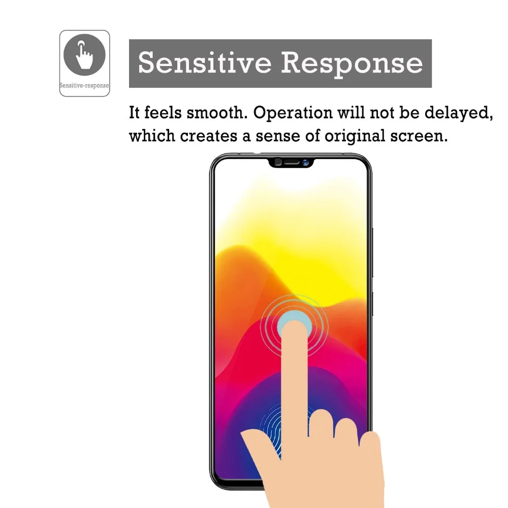 Закаленное стекло 9H с полным покрытием для VIVO Z1 Z1i Z3 Защита экрана Z3i X21 Y85 Y83