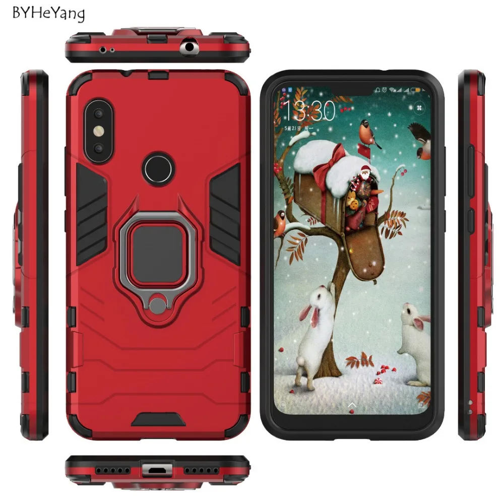 Чехол для Xiaomi Mi A2 lite чехол Redmi 6 Pro автомобильный держатель магнитное кольцо на