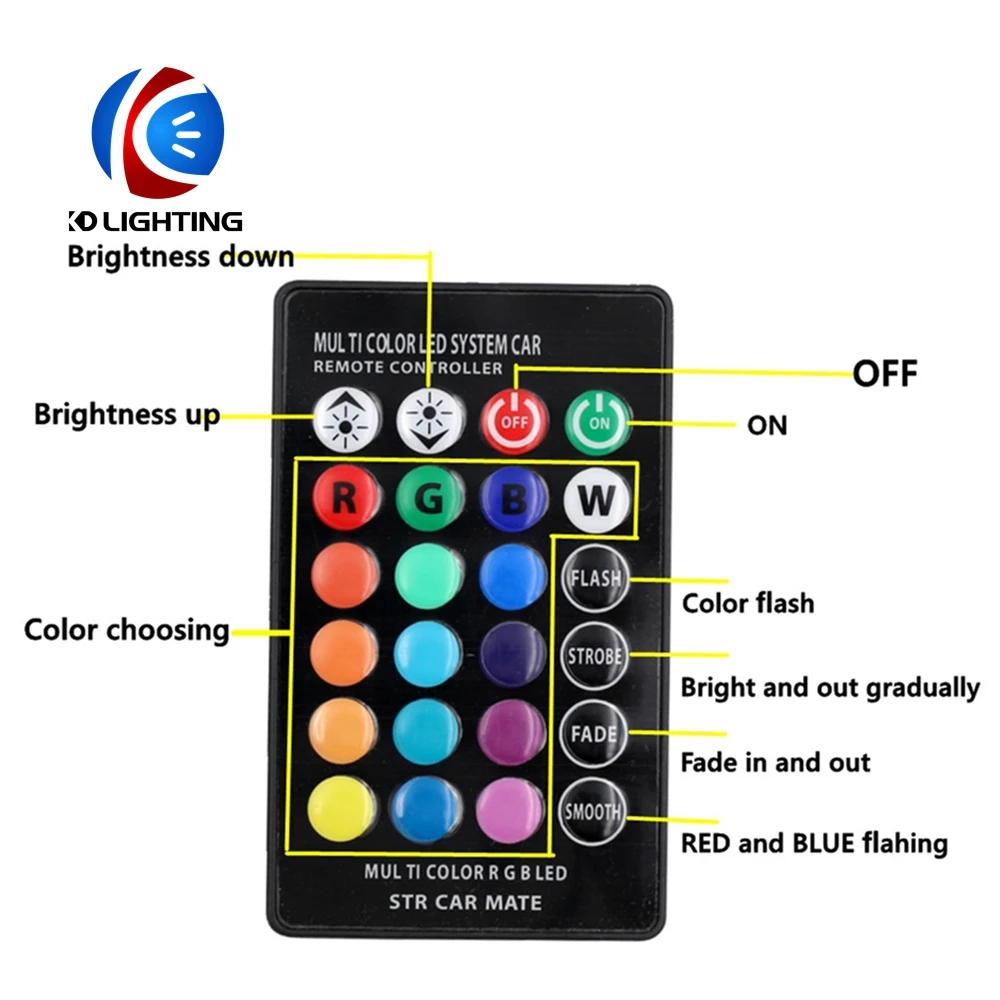 KD 2 шт. T10 w5w 168 194 Светодиодные лампы с дистанционным управлением RGB силиконовый