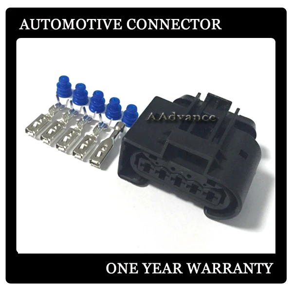 Водонепроницаемые Автомобильные разъемы 5 контактов гнездовой черный клин KOSTAL 09