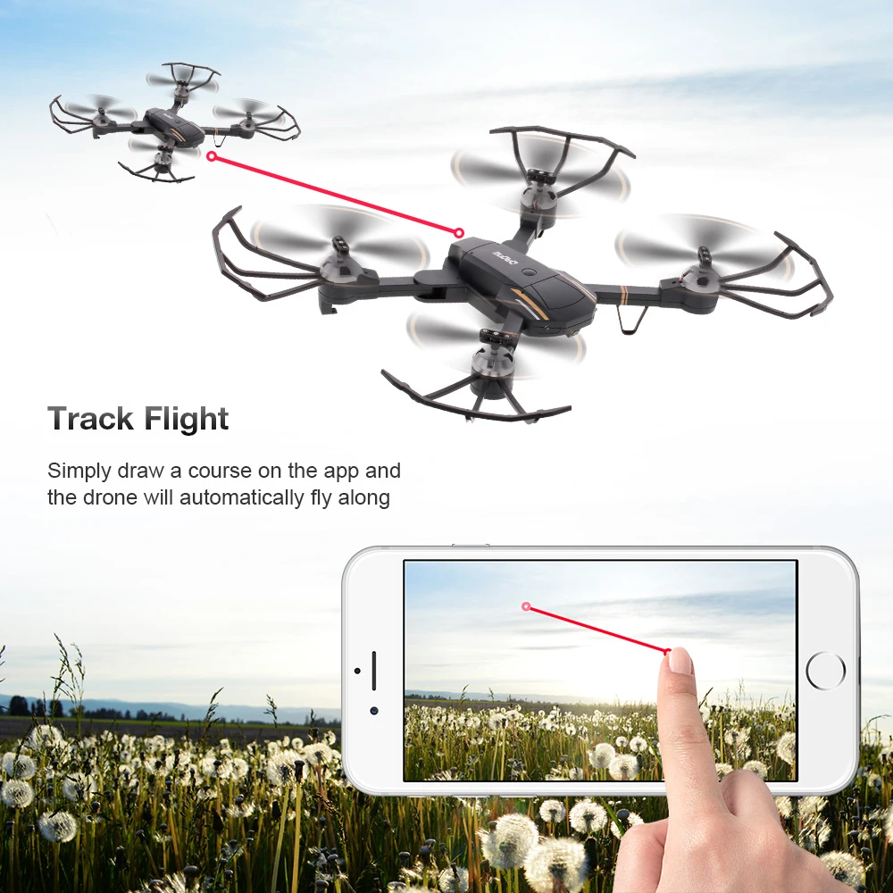 GW58 складной Дрон с камерой HD 2MP FPV Wi-Fi высота удержания антенна видео селфи RC Квадрокоптер вертолет детская игрушка VS SG106 E58