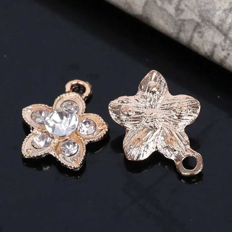 

2017New 100pcs Rhinestone or Pearl Star Pendant/buckle For necklace or DIY Hair accessories ZJ416