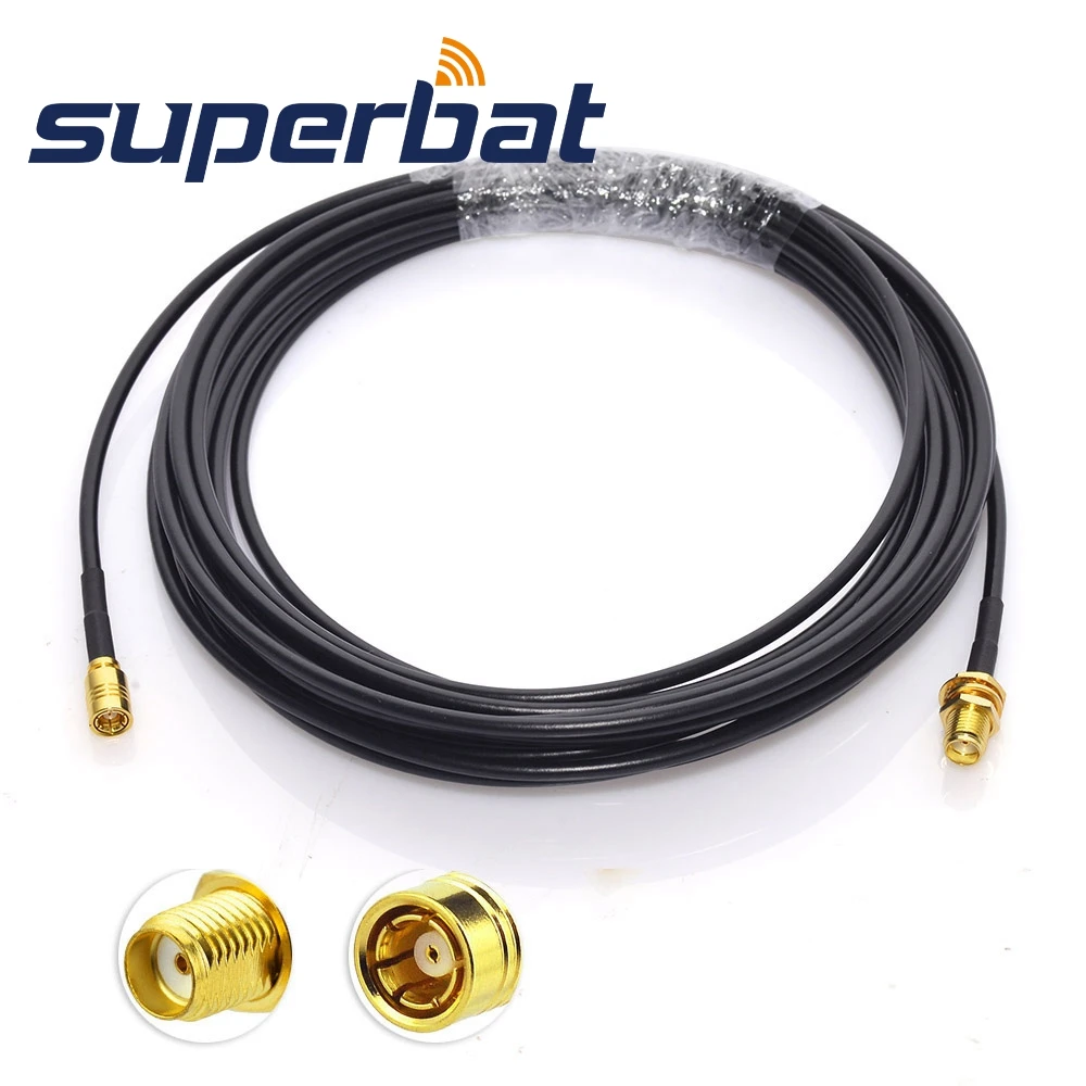 Superbat DAB/DAB + Автомобильный радиоантенный адаптер SMA разъем для SMB гнездовой RF
