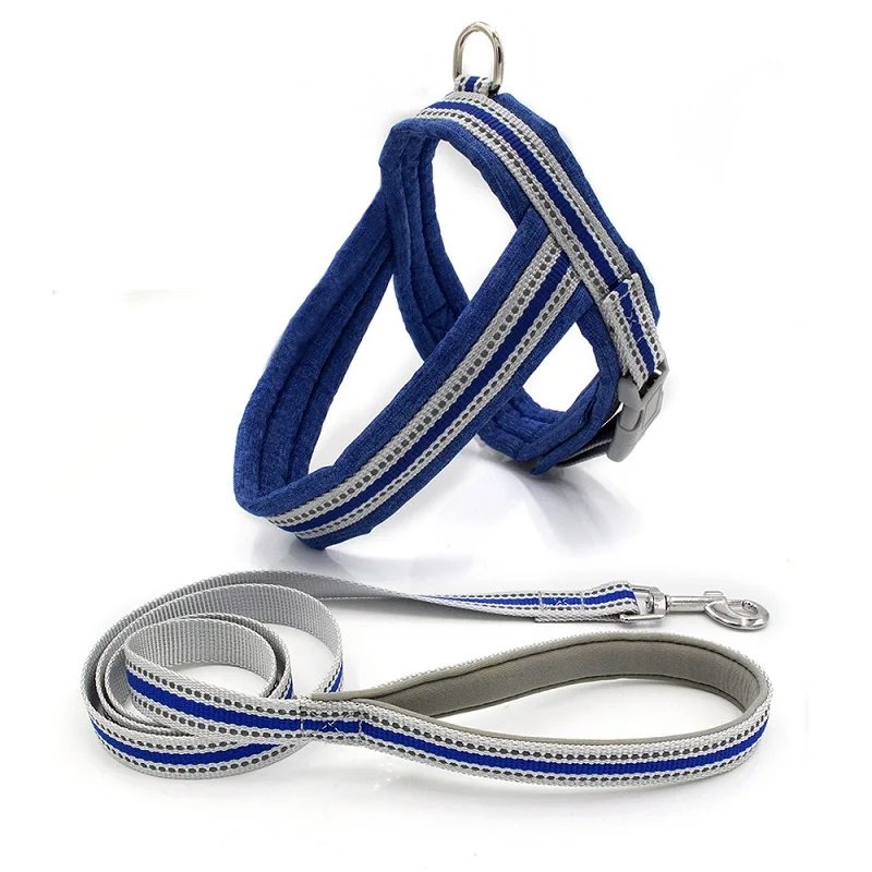 

Dog Harness Vest No Pull Reflective Walking Lead Leash Soft Padded Pet Puppy Harnesses Adjustable For Small Medium Large Dogs