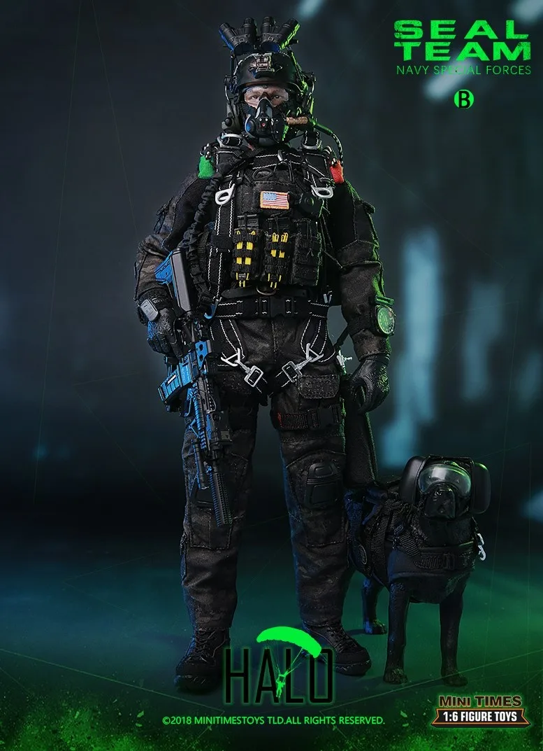 Коллекционная Военная фигурка в масштабе 1/6 кукла Юнайтед States soldier Navy HALO SEAL TEAM 12