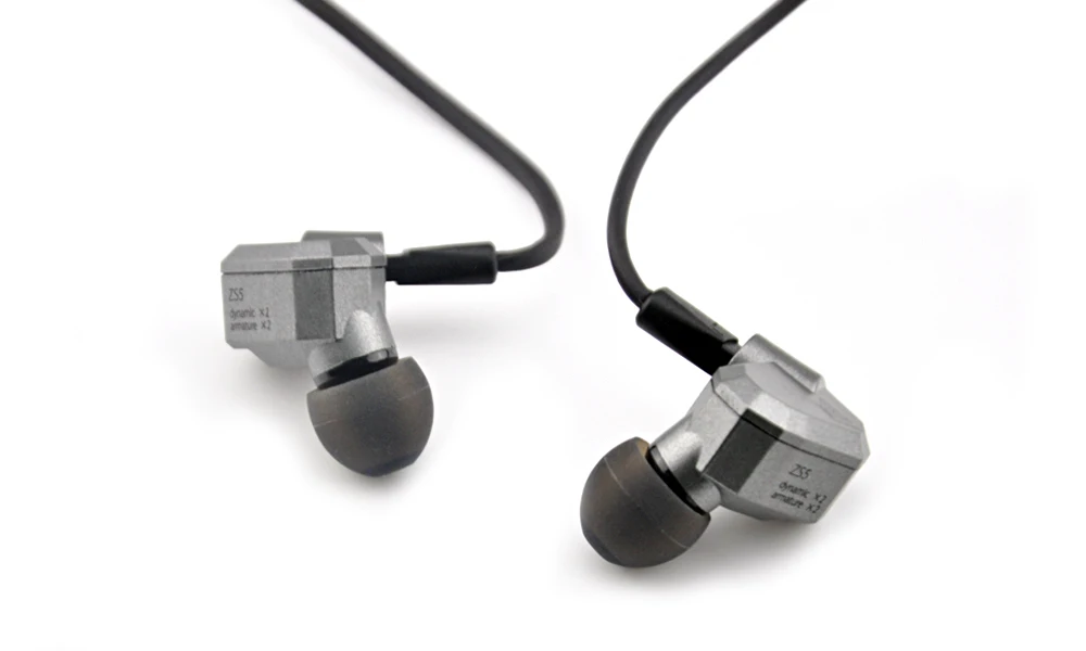 KZ ZS5 2DD+ 2BA гибридные наушники вкладыши HIFI DJ монитор наушники для бега спорт KZ AS10 ZS6 наушники гарнитура вкладыши два цвета